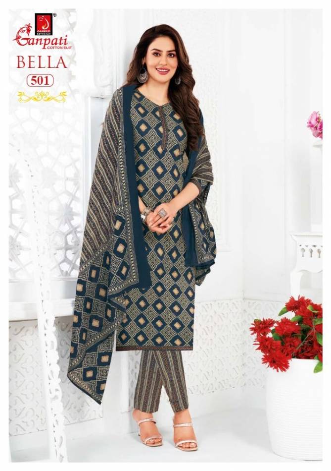 Bella Vol 5 By Ganpati Cotton Printed Kurti With Bottom Dupatta Wholesale Price In Surat